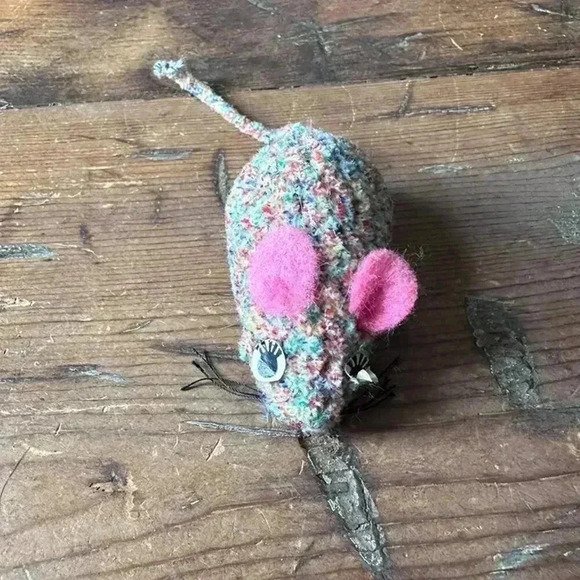 Pink Multi-Color Cat Toy Mouse NWOT - Picture 2 of 3